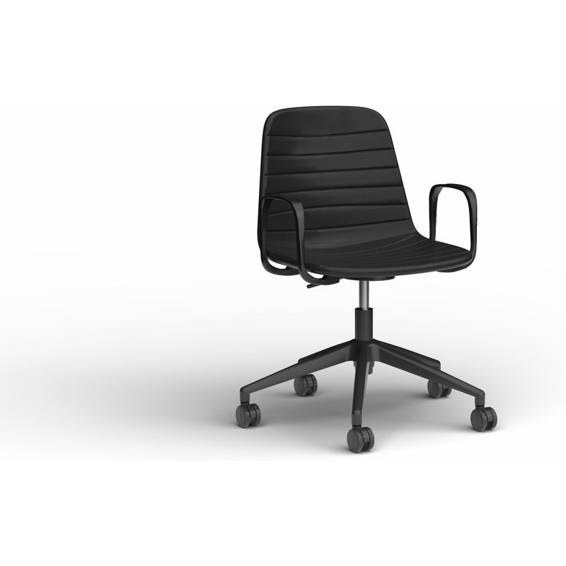 Sofia Chair with Gas Lift (with Tilt) Castor Base and Arms