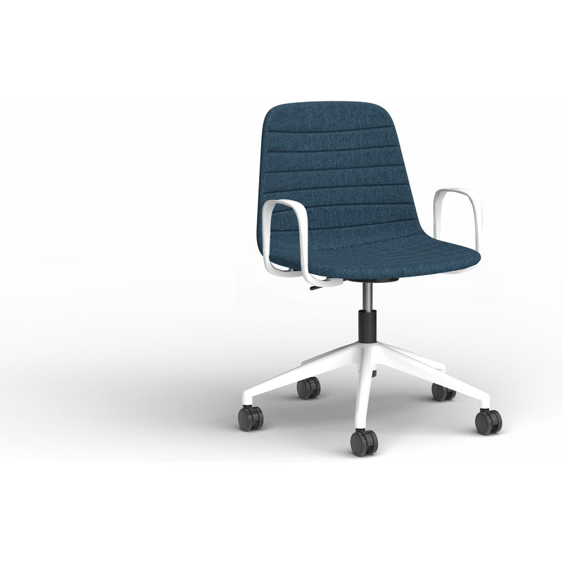 Sofia Chair with Gas Lift (with Tilt) Castor Base and Arms