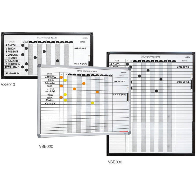 Staff Status Magnetic Whiteboards