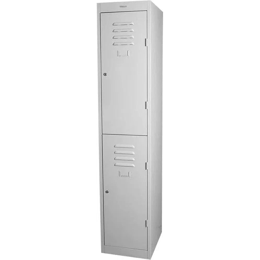 LC-02: STEELCO 2 Door Padlatch Locker - 1830H x 305W x 460D - Grey **60 x in Male Change Room 0364 + 38 x in Female Change Room 0364