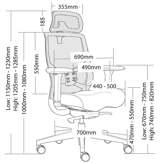 Voxa Executive Mesh Chair