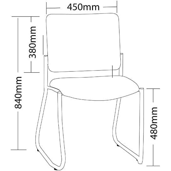 Vera Heavy Duty Metal Sled Leg Hospitality Chair