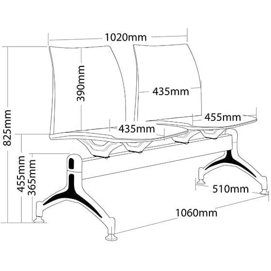 Vinn Heavy Duty Metal Frame Beam