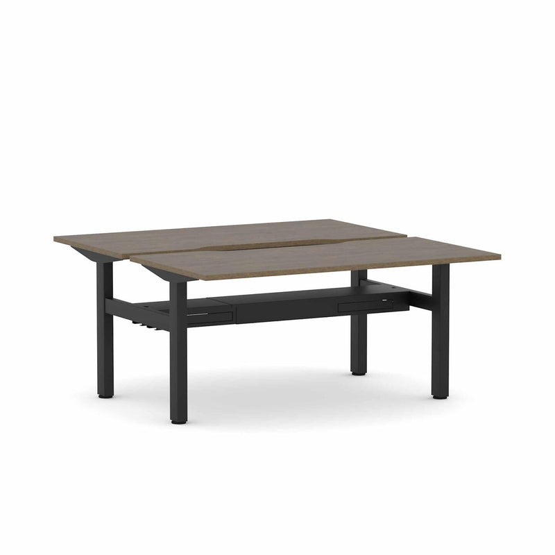 Klass Fixed 2-Person Double-sided Desk Workstation