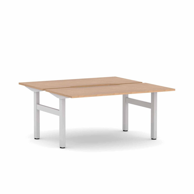 Klass Fixed 2-Person Double-sided Desk Workstation