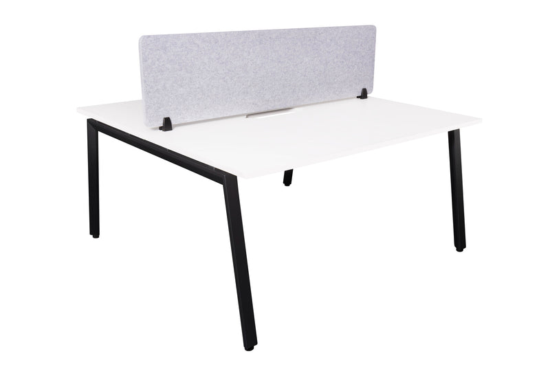 Daytona 2 Person Double Sided Workstation - With Screen