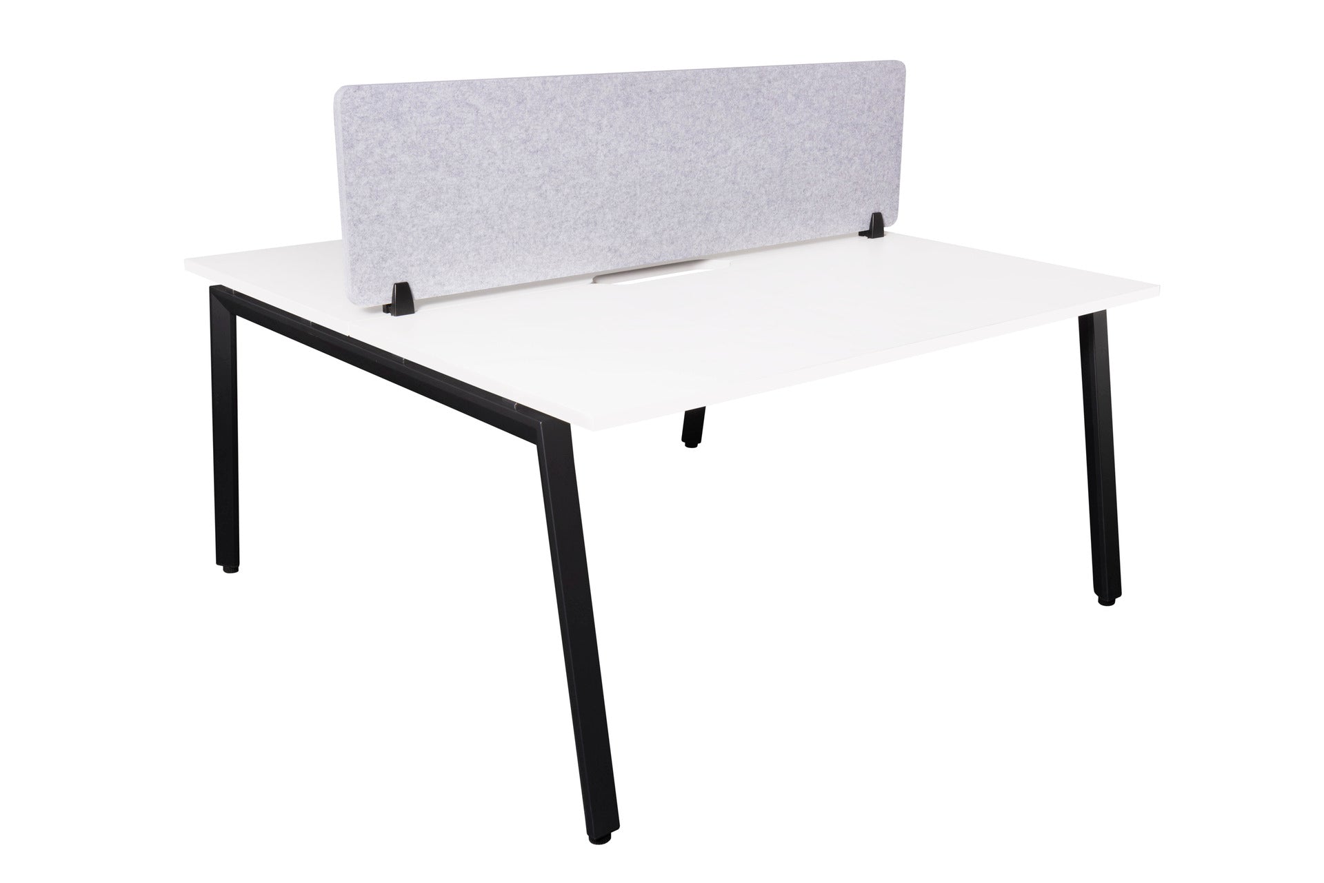 Daytona 2 Person Double Sided Workstation - With Screen