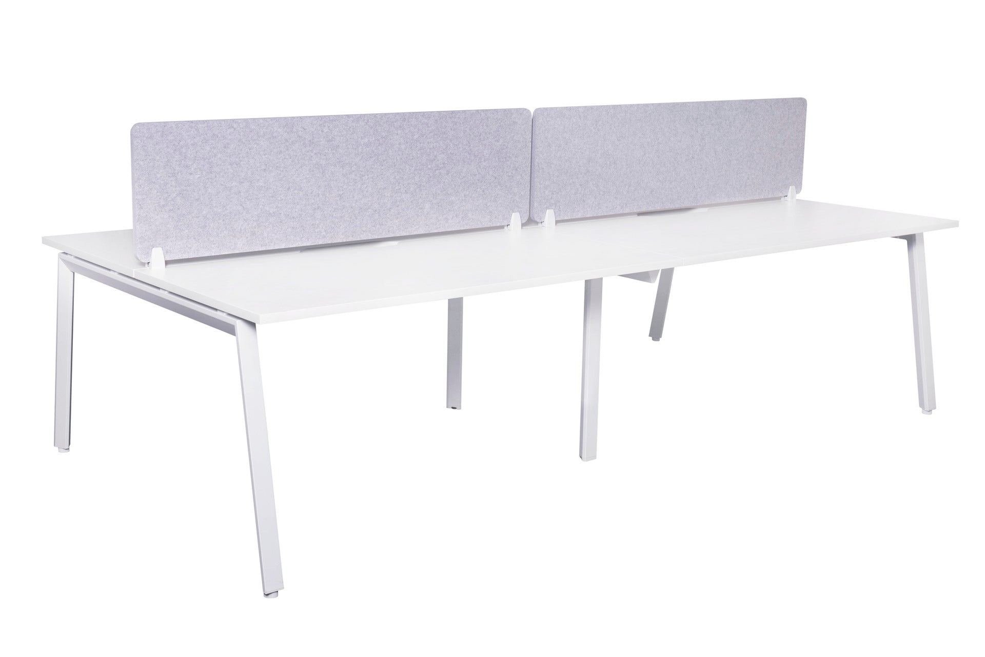 Daytona 4 Person Double Sided Workstation - With Screen