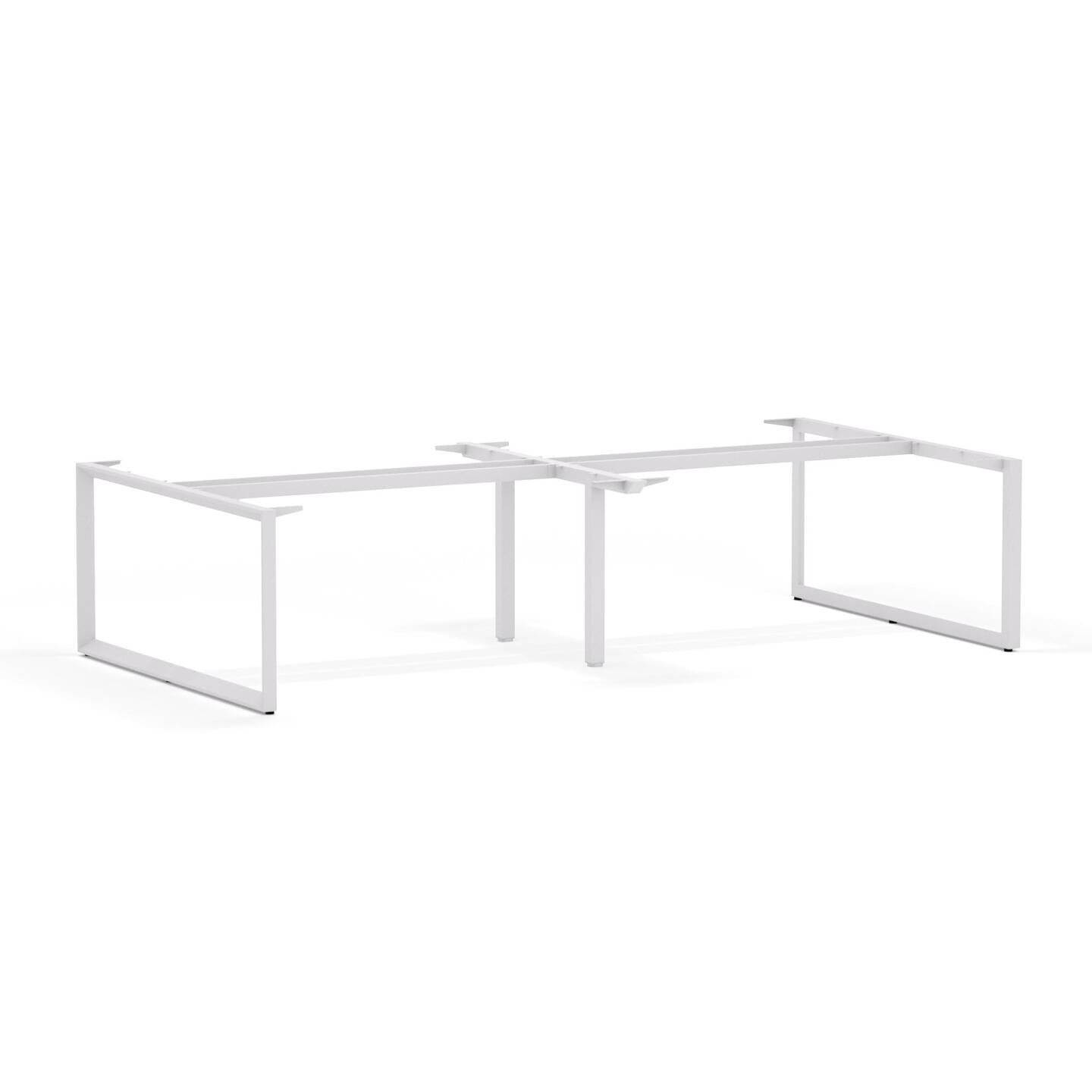 Anvil 4-Person Double-sided Desk Workstation Frame Only