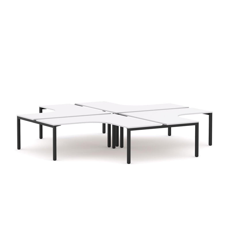 Axis 4-Person 90Deg Workstation (Plus-Layout)