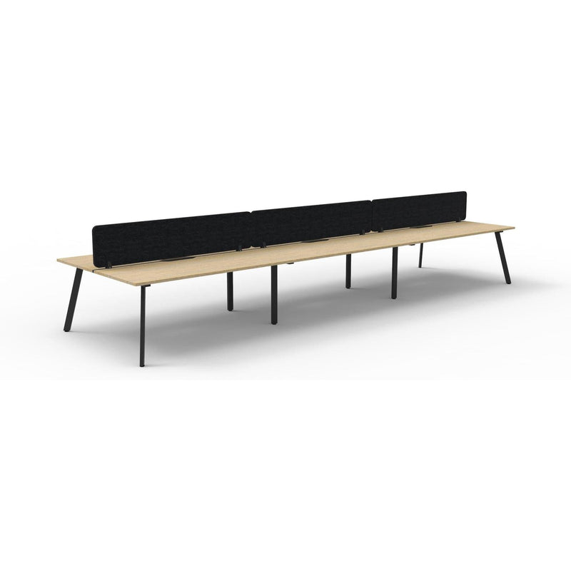 Eternity Back to Back Workstation with Eco Panel Screen - 6 Persons