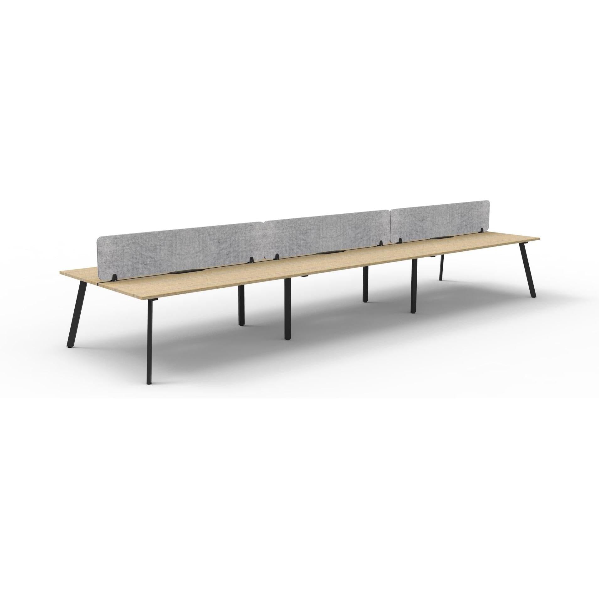 Eternity Back to Back Workstation with Eco Panel Screen - 6 Persons