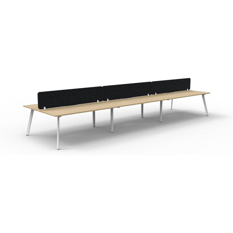 Eternity Back to Back Workstation with Eco Panel Screen - 6 Persons