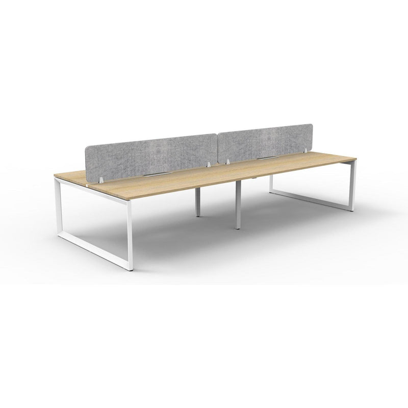 Infinity Back to Back Loop Leg Workstation - 4 Persons