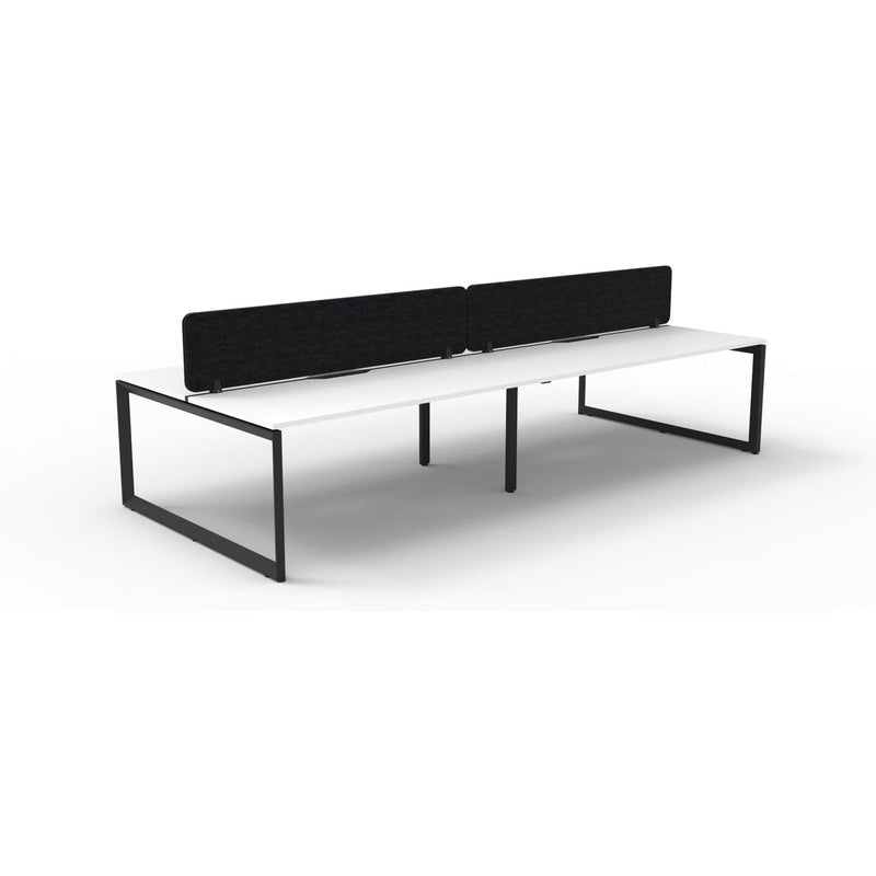 Infinity Back to Back Loop Leg Workstation - 4 Persons