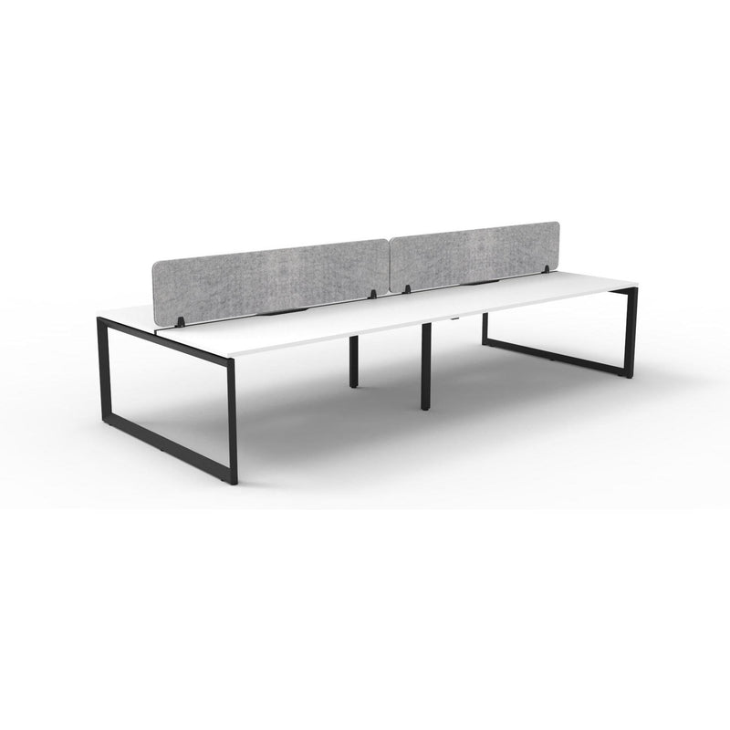 Infinity Back to Back Loop Leg Workstation - 4 Persons