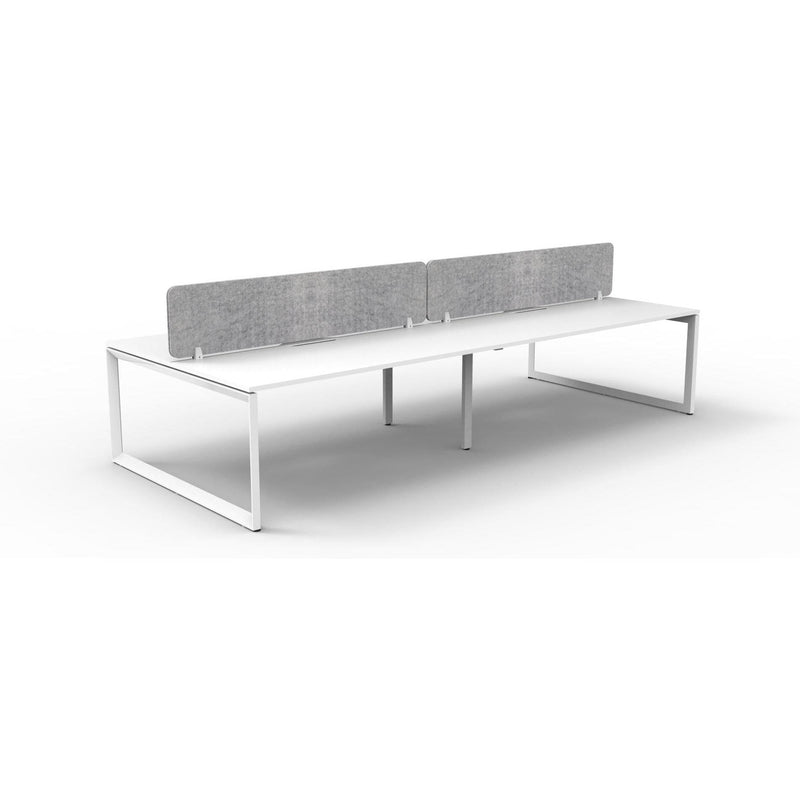 Infinity Back to Back Loop Leg Workstation - 4 Persons