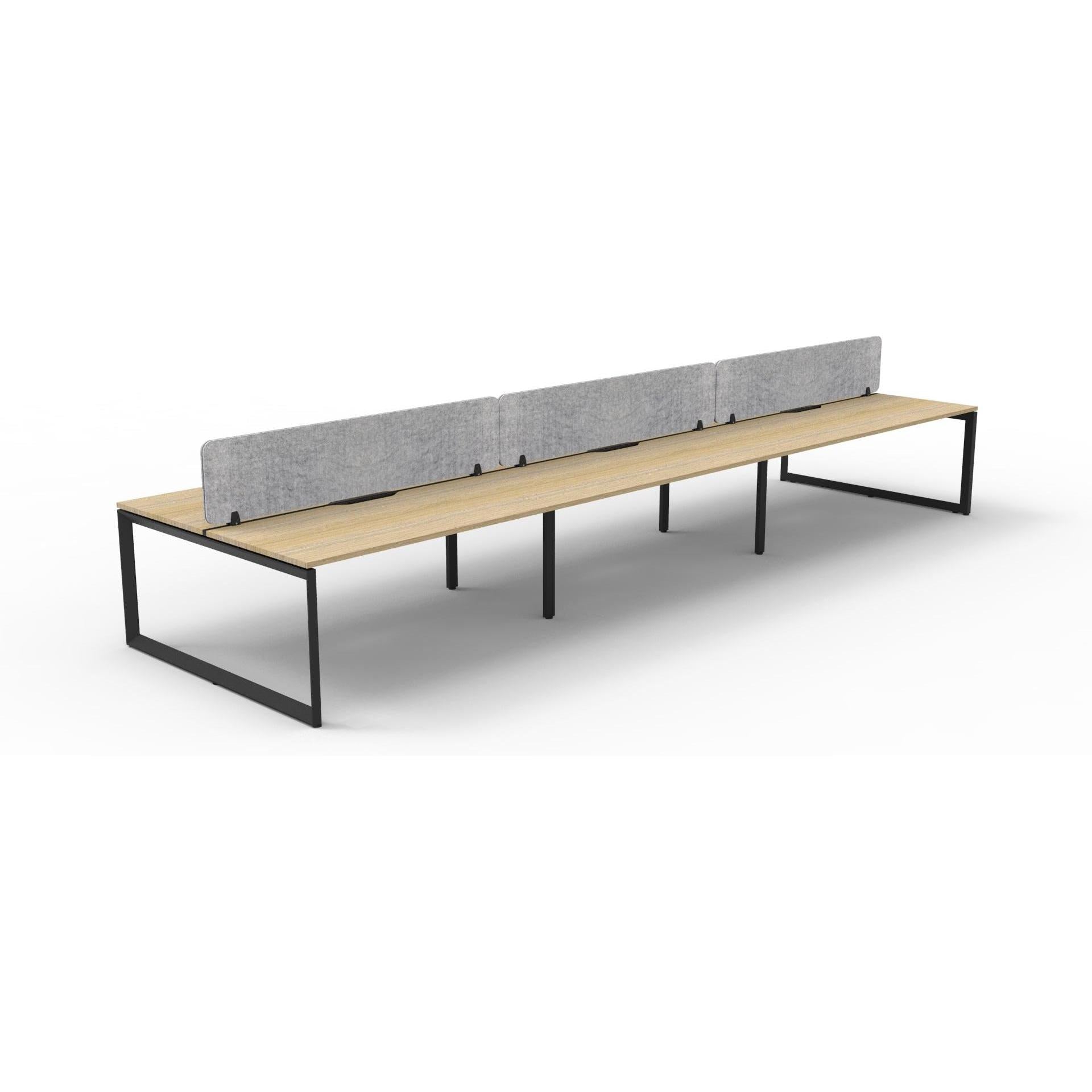 Infinity Back to Back Loop Leg Workstation - 6 Persons