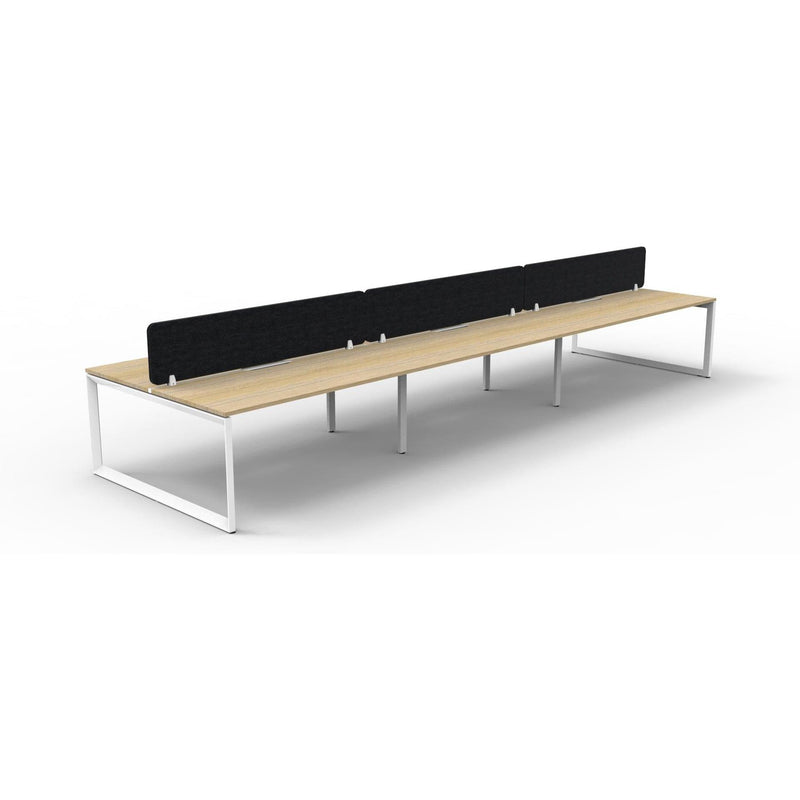 Infinity Back to Back Loop Leg Workstation - 6 Persons