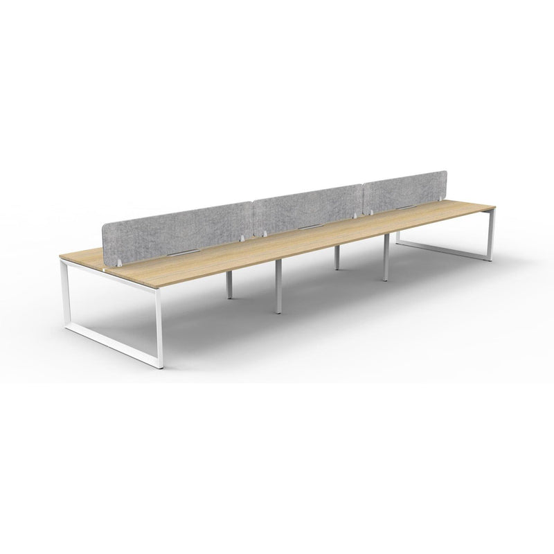 Infinity Back to Back Loop Leg Workstation - 6 Persons