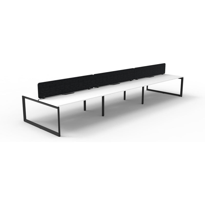 Infinity Back to Back Loop Leg Workstation - 6 Persons