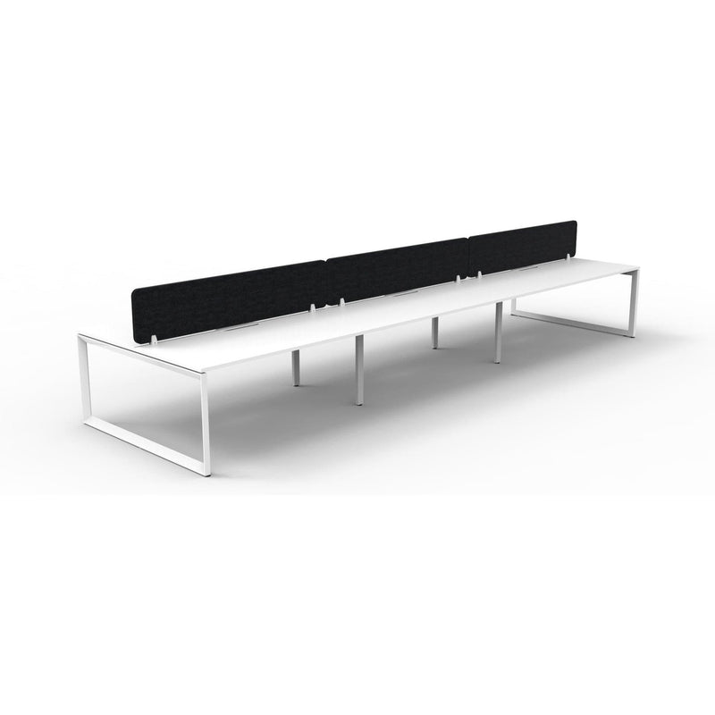 Infinity Back to Back Loop Leg Workstation - 6 Persons