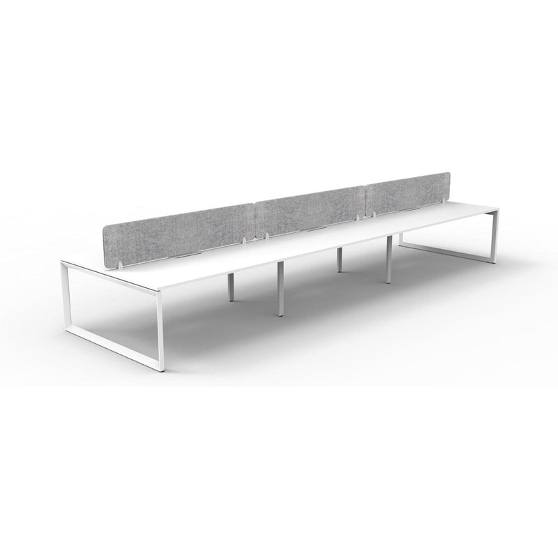 Infinity Back to Back Loop Leg Workstation - 6 Persons