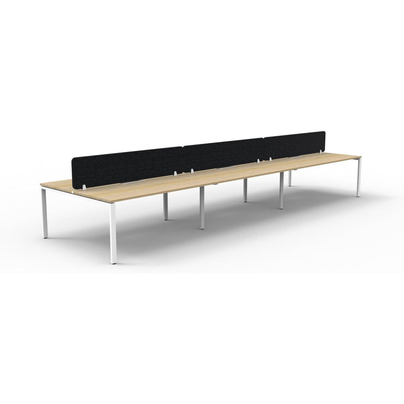 Infinity Back to Back Profile Leg Workstation - 6 Persons