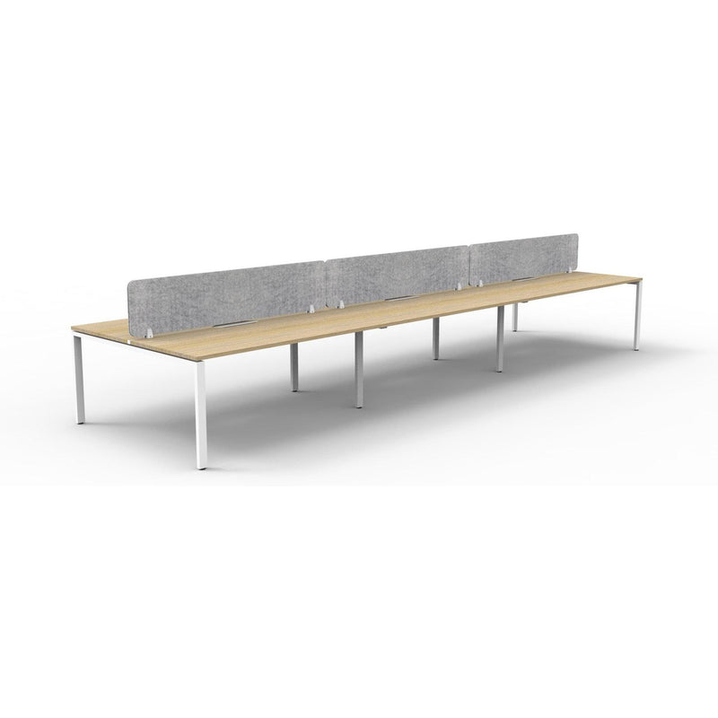 Infinity Back to Back Profile Leg Workstation - 6 Persons