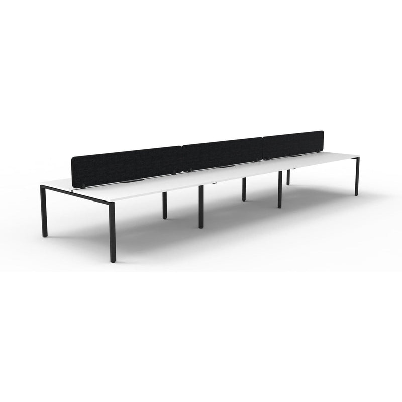 Infinity Back to Back Profile Leg Workstation - 6 Persons