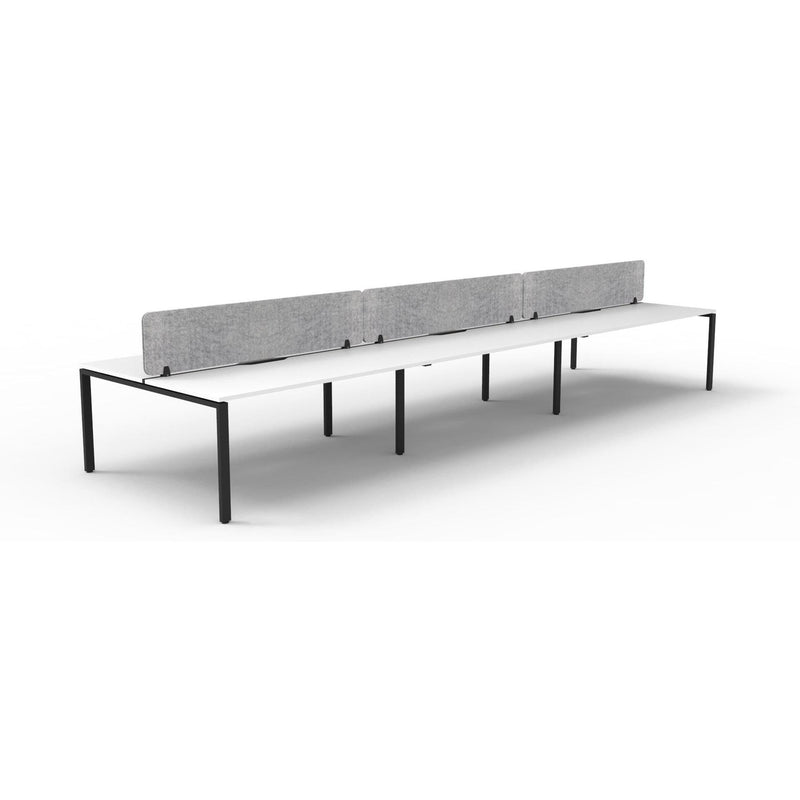 Infinity Back to Back Profile Leg Workstation - 6 Persons