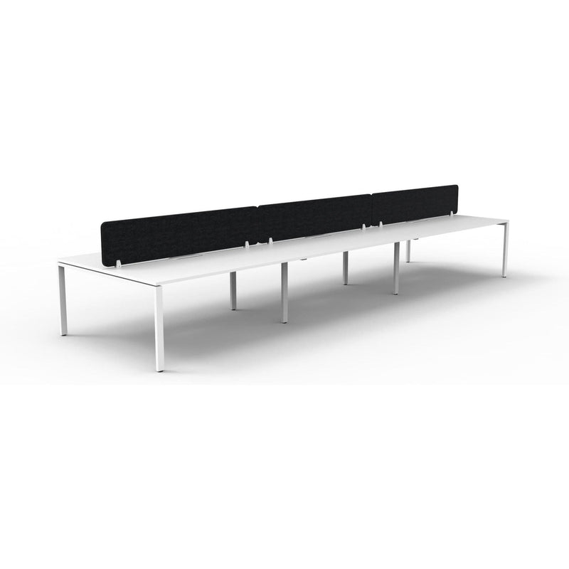 Infinity Back to Back Profile Leg Workstation - 6 Persons