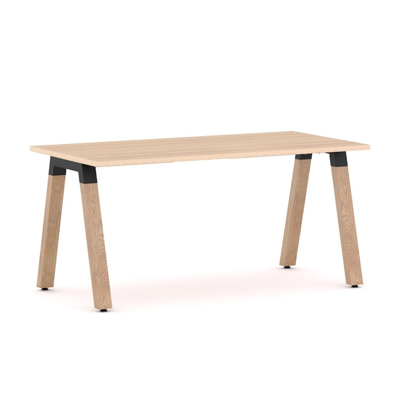 Plantation Straight Workstation Oak