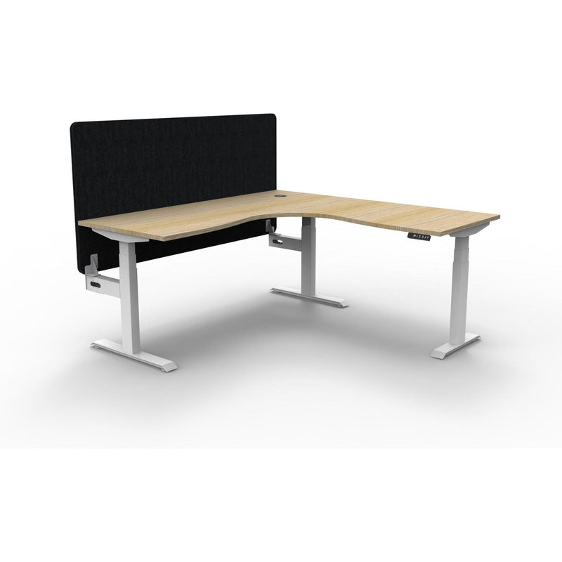 Boost Plus + Electric Height Adjustable Corner Workstation with Eco Panel Screen-Elite Office Furniture