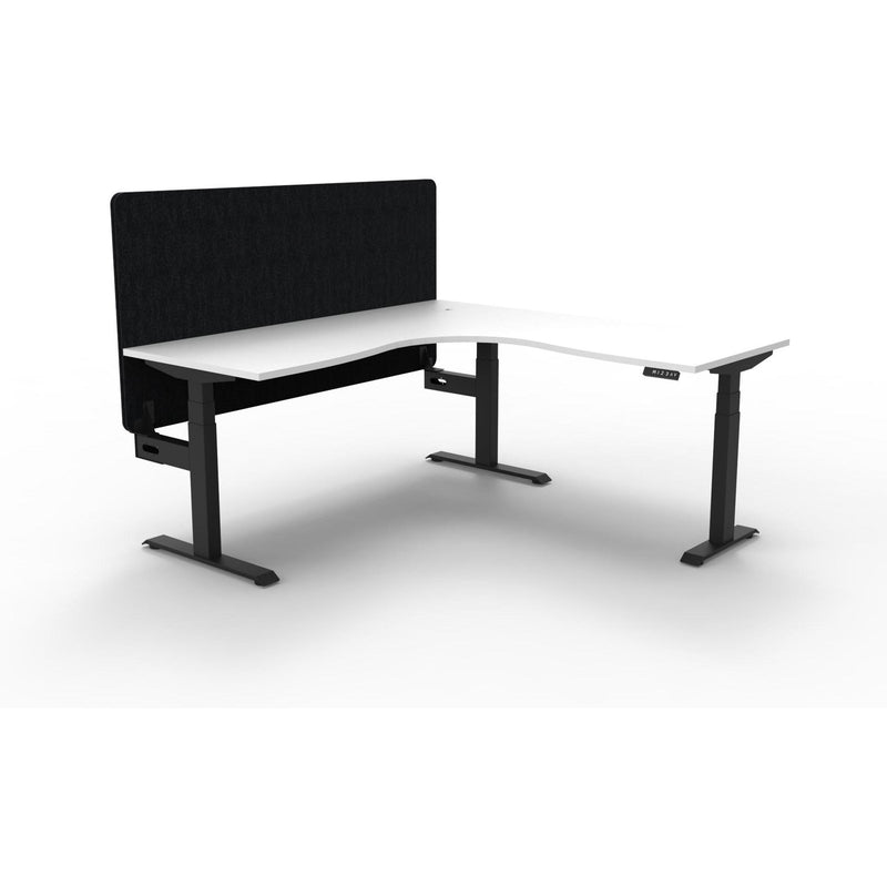 Boost Plus + Electric Height Adjustable Corner Workstation with Eco Panel Screen-Elite Office Furniture