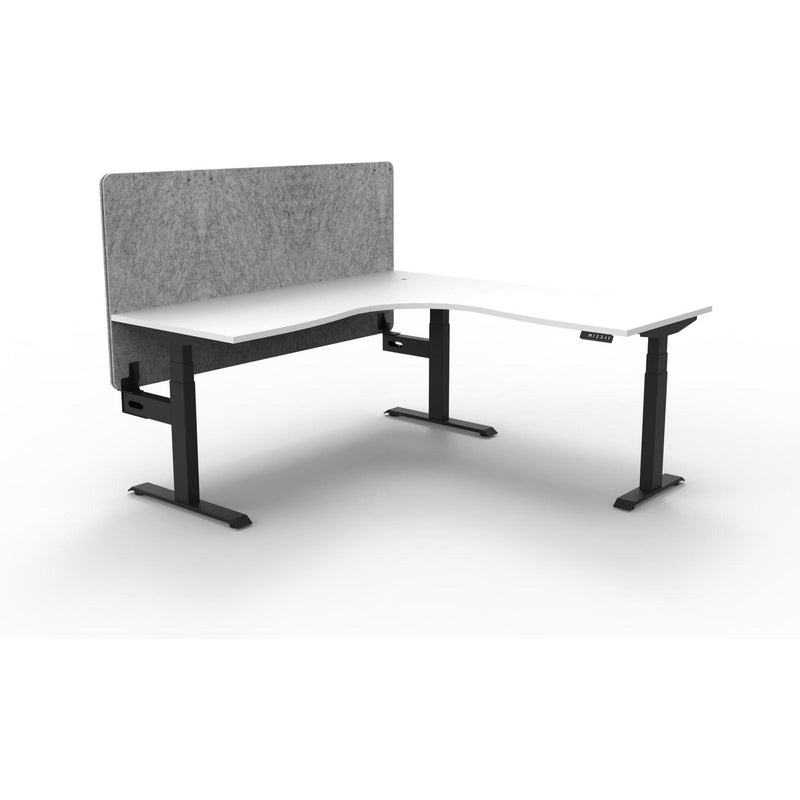 Boost Plus + Electric Height Adjustable Corner Workstation with Eco Panel Screen-Elite Office Furniture