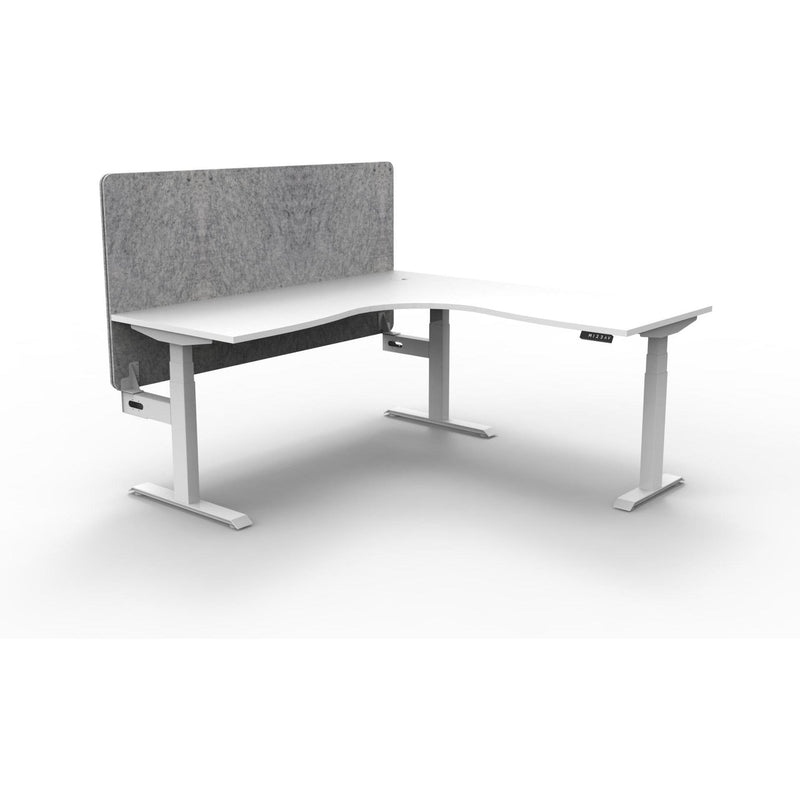 Boost Plus + Electric Height Adjustable Corner Workstation with Eco Panel Screen-Elite Office Furniture