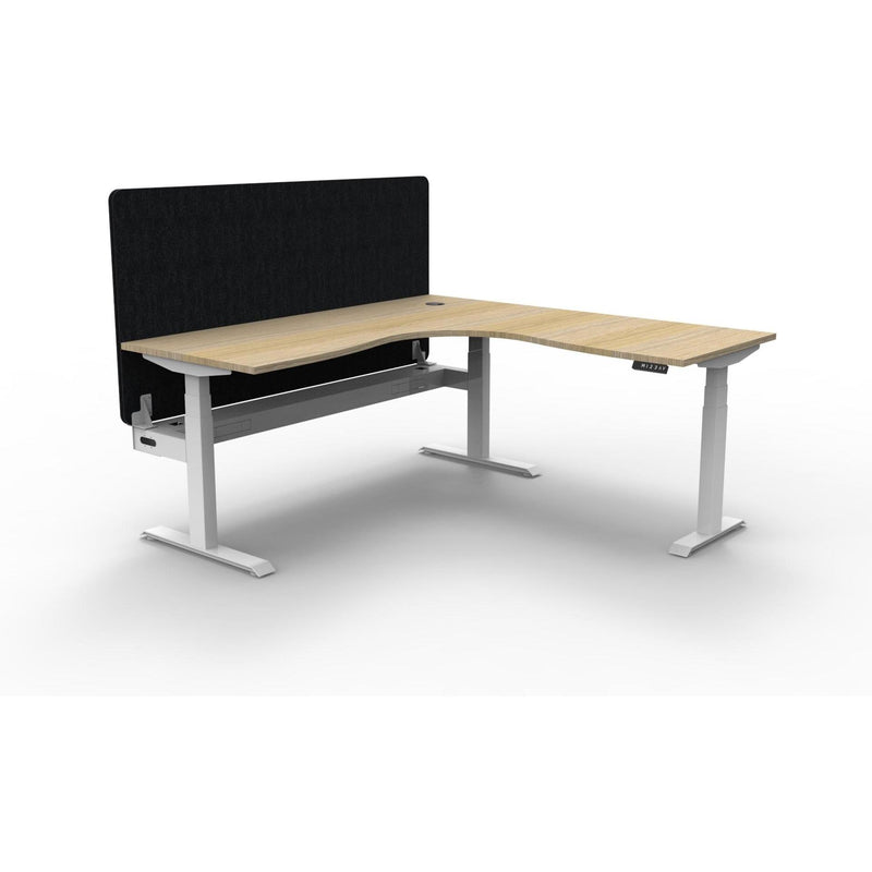 Boost Plus + Electric Height Adjustable Corner Workstation with Eco Panel Screen-Elite Office Furniture