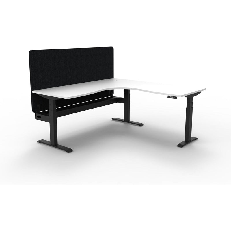 Boost Plus + Electric Height Adjustable Corner Workstation with Eco Panel Screen-Elite Office Furniture