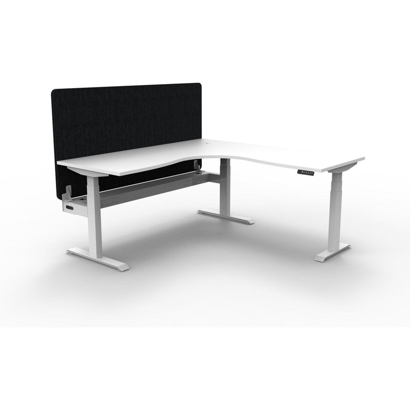 Boost Plus + Electric Height Adjustable Corner Workstation with Eco Panel Screen-Elite Office Furniture