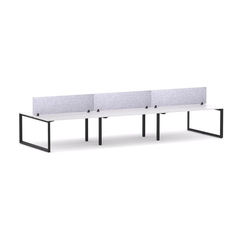 Anvil 6-Person Double-sided Desk Workstation Includes: AcoustiQ Screen