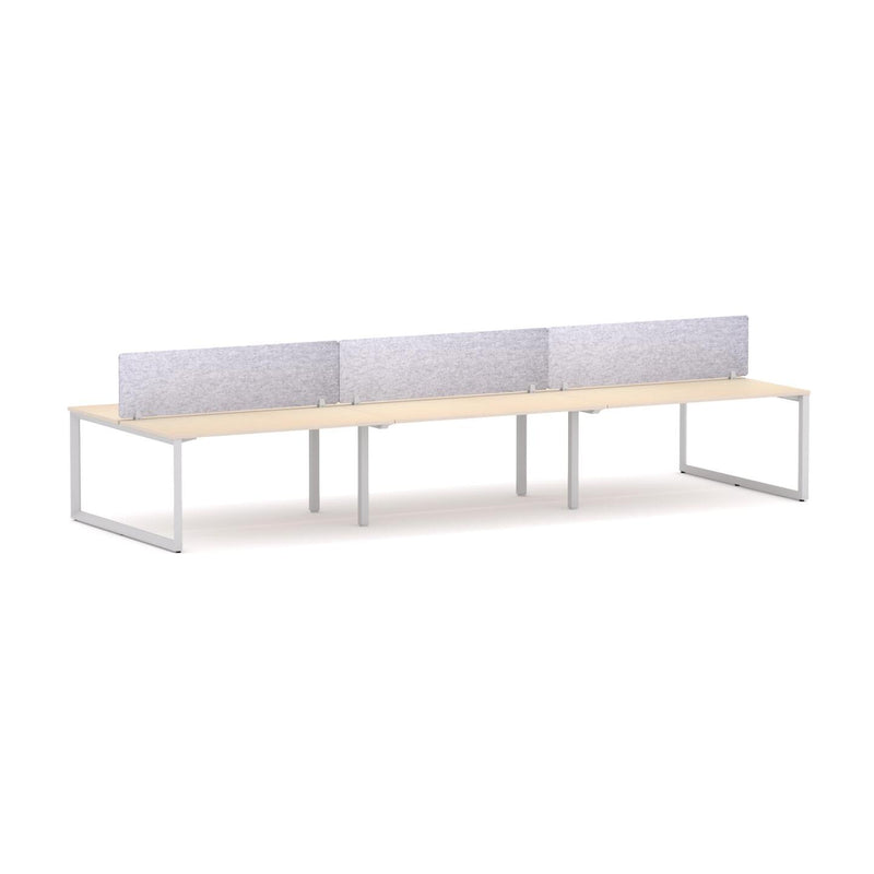 Anvil 6-Person Double-sided Desk Workstation Includes: AcoustiQ Screen