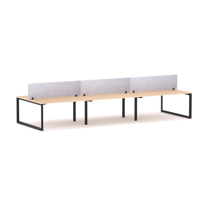Anvil 6-Person Double-sided Desk Workstation Includes: AcoustiQ Screen