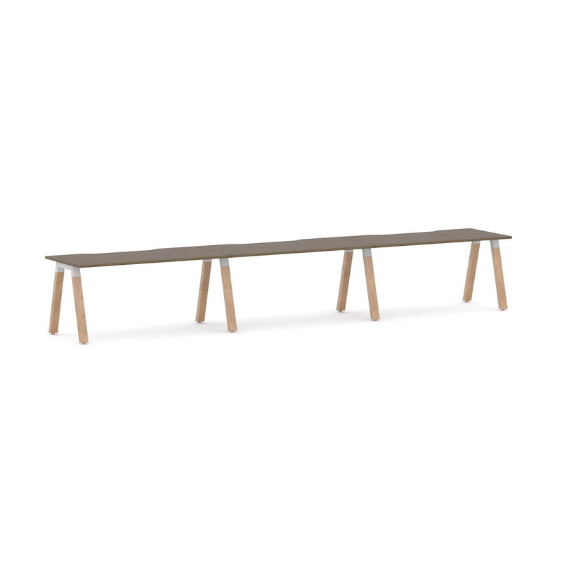 Plantation 3-Person Single-sided Desk Workstation