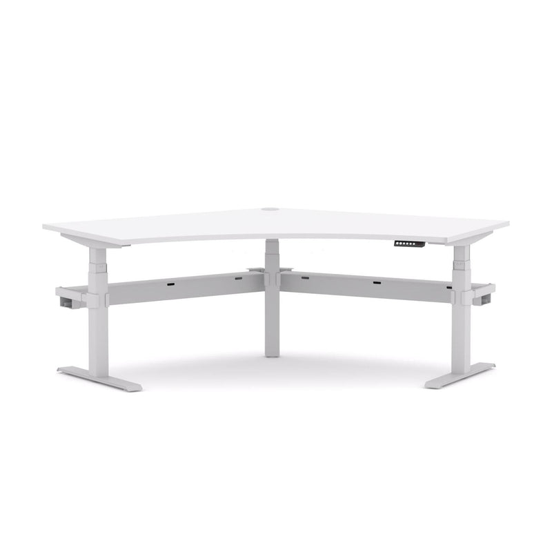 AgileMotion+ 3C/2M Electric Rectangle 120° Workstation