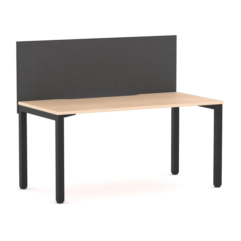 Axis 1 User Single Desk, 50x50mm Square Leg Design. Includes: Edge25 Screen