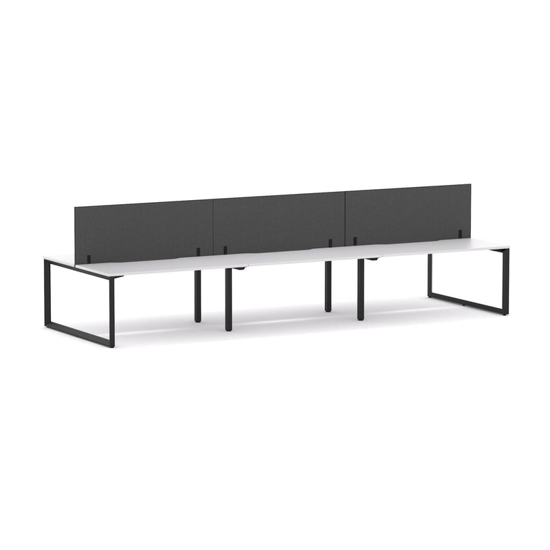 Anvil 6-Person Double-sided Desk Workstation Includes: Edge25 Screen