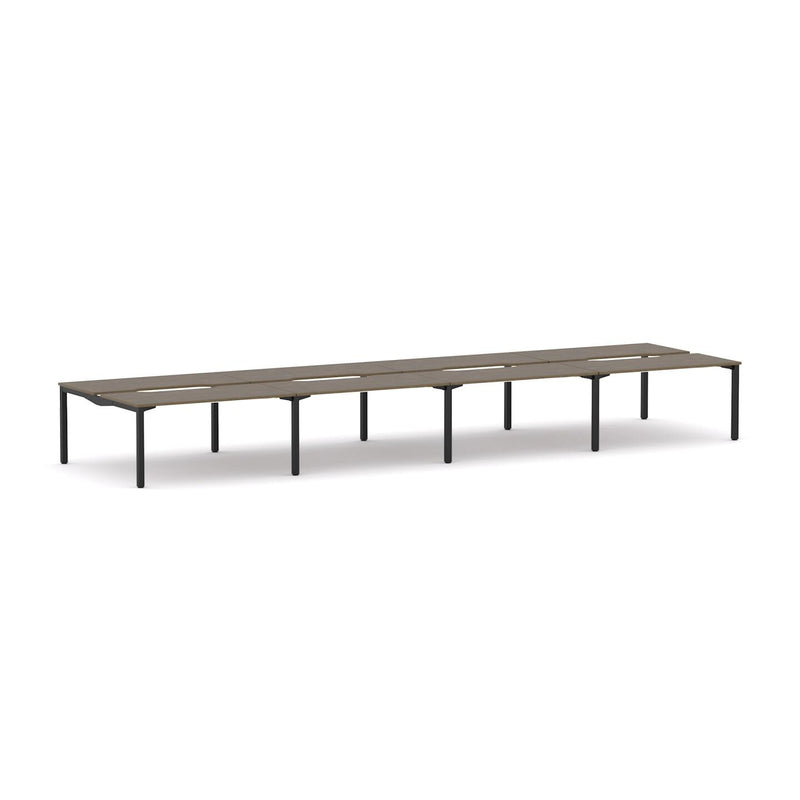 Axis Stretch 8-Person Double-sided Desk Workstation