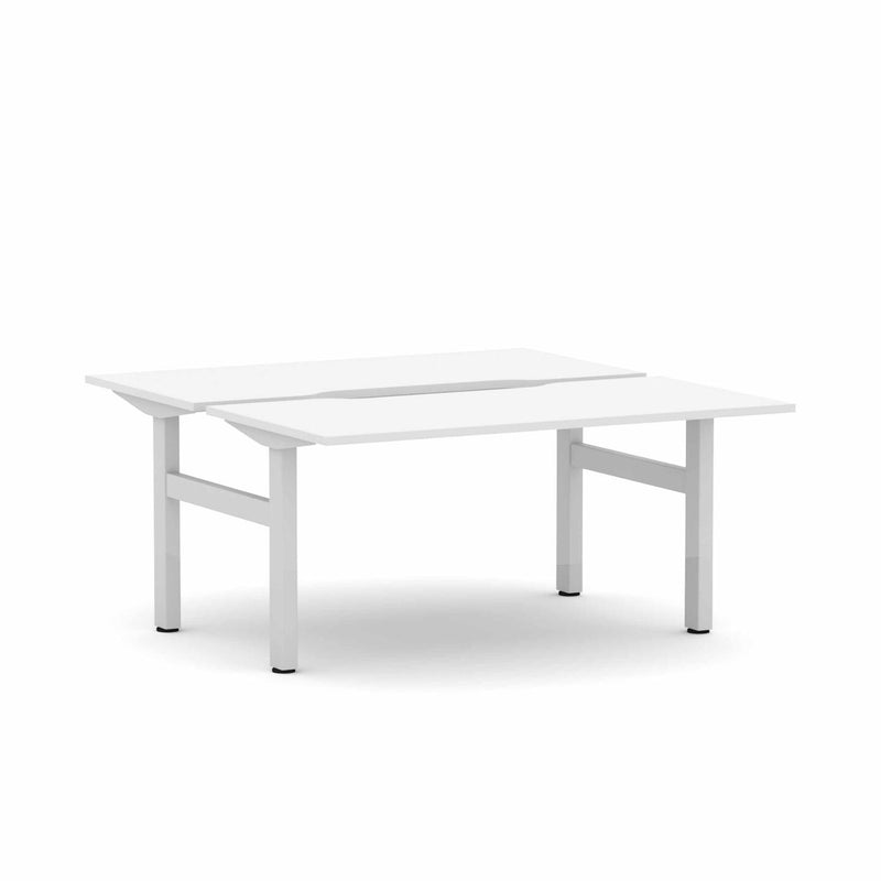 Klass Fixed 2-Person Double-sided Desk Workstation
