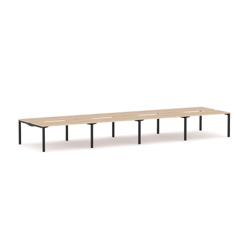 Axis Stretch 8-Person Double-sided Desk Workstation